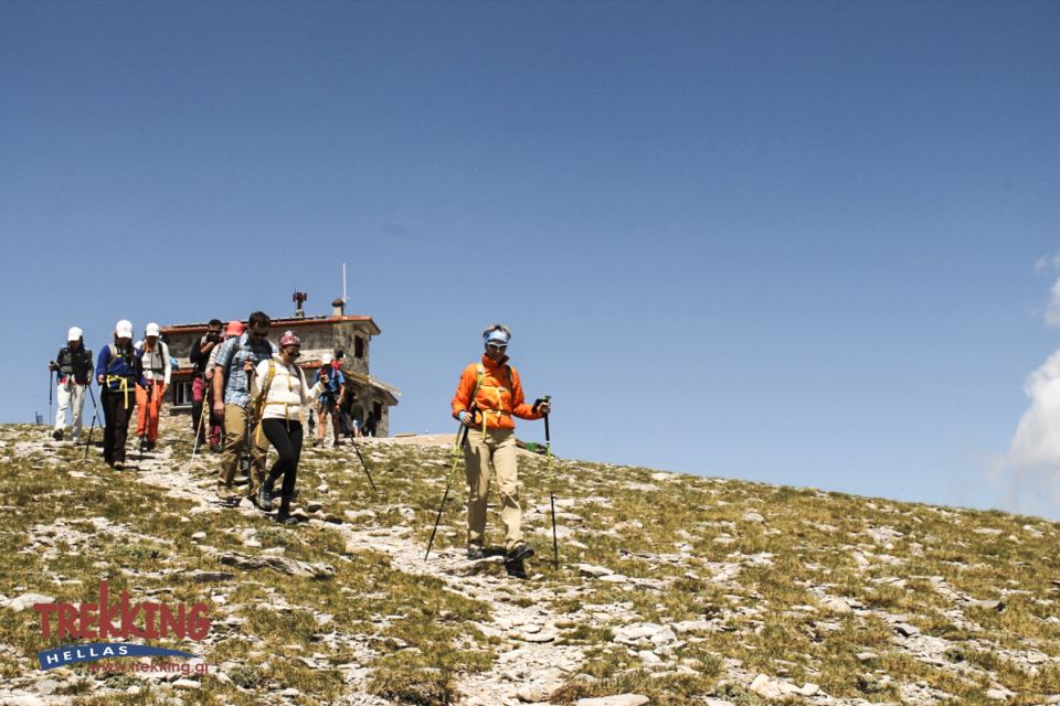 1 Day summit Olympus - Following the E4 above the tree line