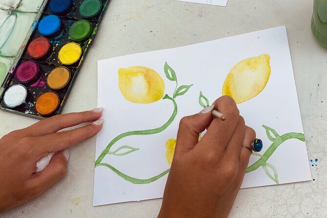 1 Hour Watercolor Workshop in Parikia Paros! - While your paint dries: gallery time and island tips