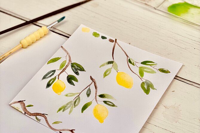1 Hour Watercolor Workshop in Parikia Paros! - The keepsake factor: you leave with your own Paros art