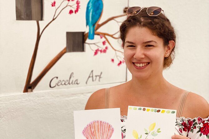 1 Hour Watercolor Workshop in Parikia Paros! - Price and value: what $42.24 buys you