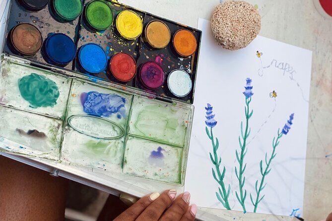 1 Hour Watercolor Workshop in Parikia Paros! - What to expect from the studio experience (so you don’t overpack)