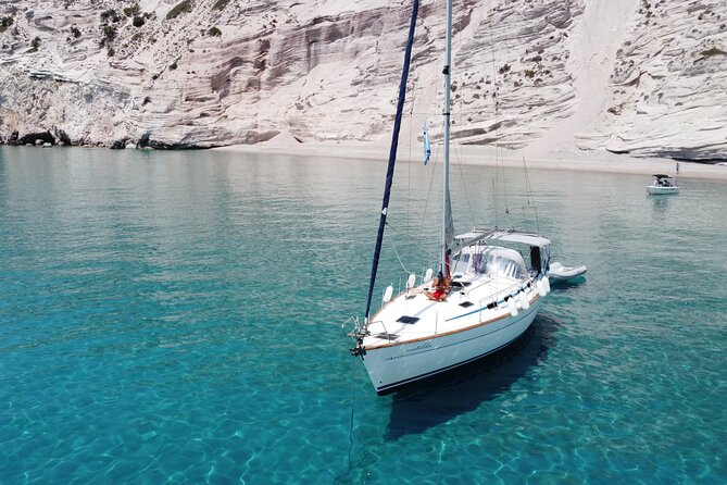 2-Day Private Sailing Tour around Milos, Kimolos and Polyaigos - Sarakiniko is best seen from the sea