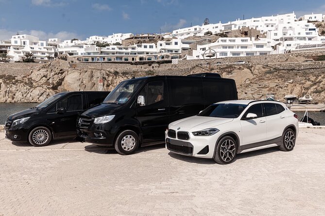 24-hour Point-Point Mykonos Airport and Port Transfers Service - From the port to the airport in 10 to 45 minutes