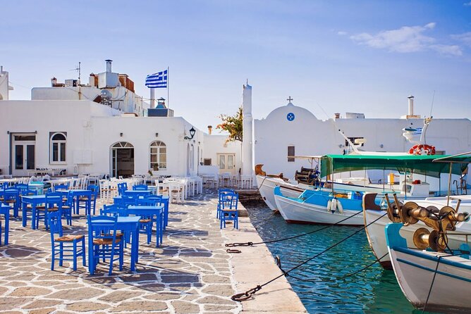 4 Day Private Tour to Paros, Mykonos, Santorini, - Day 1: Piraeus to Paros, then into the island interior