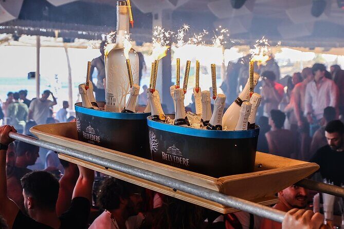 4 Hour Day Party at Beach Clubs in Mykonos - Stop 2: Paradise Beach and the Party-Built Atmosphere