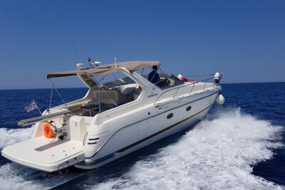 5 Hours Santorini Private Luxury Cruise with BBQ and Drinks - Pickup and the first minutes aboard