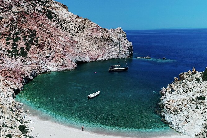6 Hours Kimolos and Poliegos islands Private tour - Blue Bay and Myrsini Beach
