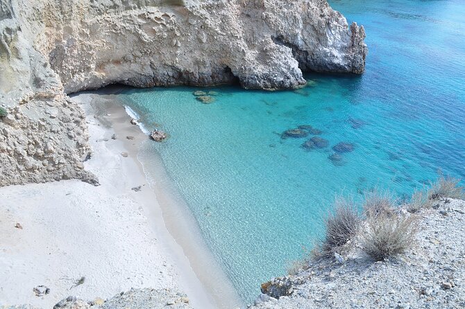 6 Hours Private South Milos Island Tour - Gerakas Beach: a boat-only place to swim