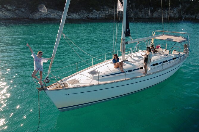 7 Hours Private Sailing Cruise in North Thassos - Sailing toward Golden Beach