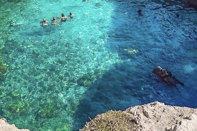 A Boat Trip to the Pirate Caves - The Blue Lagoon: clear turquoise water and the easiest win on the itinerary