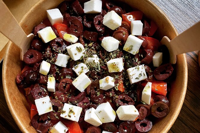 A Vegan Friendly Food Tour Of Athens - Salads at a popular vegetarian restaurant