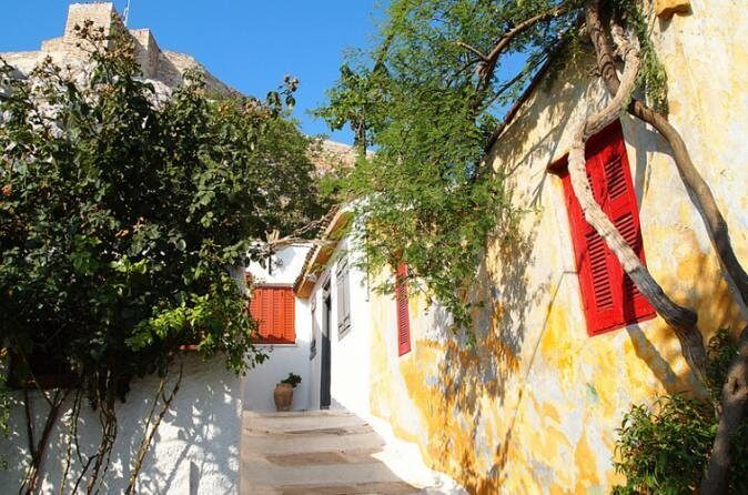 Acropolis monuments, Parthenon and Plaka, Monastiraki walking tour - Plaka’s cobblestone lanes: a real neighborhood under the cliffs
