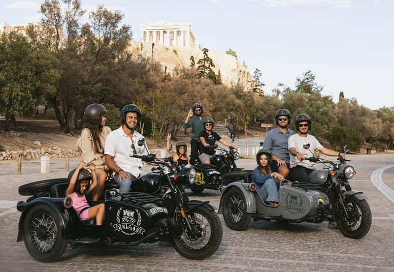 Acropolis of Athens: 60′ Tour in a Vintage Motorcycle - A sidecar ride through the old heart of Athens