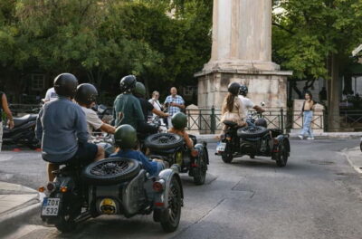 Acropolis of Athens: 60′ Tour in a Vintage Motorcycle - Monastiraki in a fast ten-minute pass