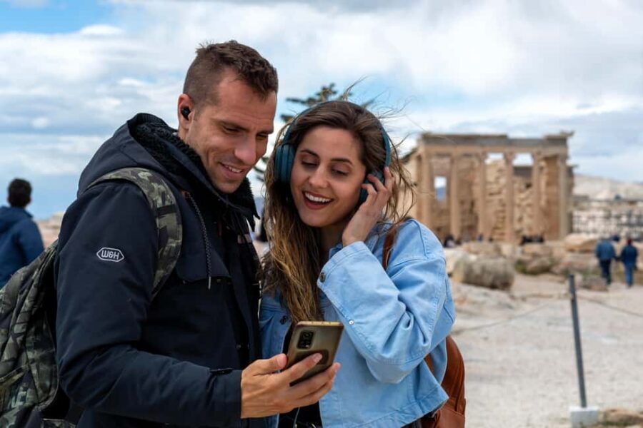 Acropolis Self-Guided Smartphone Tour w/Audio & 3D(No entry) - Theatre of Dionysus: Listening for what the stones were for
