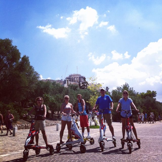 Acropolis Walking Tour & Athens Highlights by Electric Trike - Riding the electric Trikke through central Athens