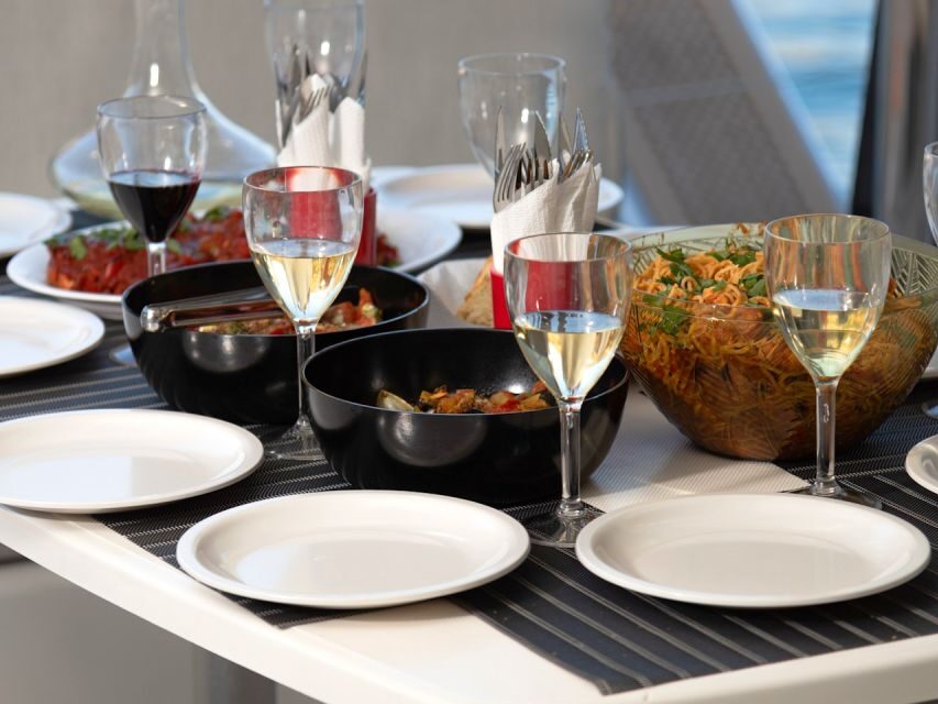 Ag.Nikolaos: Catamaran Trip with Sushi, Drinks, & Water Toys - What to bring (and what to skip) for a 5.5–7 hour sea day