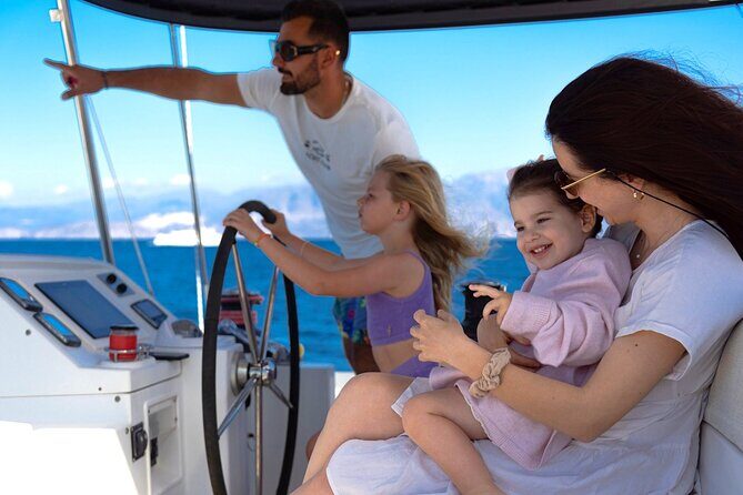 Ag.Nikolaos: Catamaran Trip with Sushi, Drinks, & Water Toys - Barbarossa Cave photo stop near Elounda: the quick wow moment