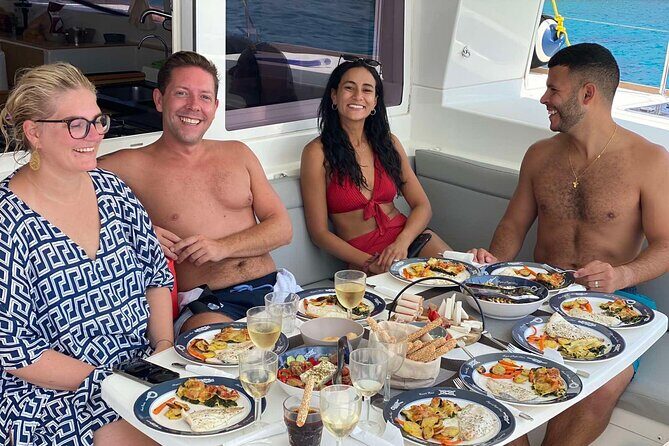 Ag.Nikolaos: Catamaran Trip with Sushi, Drinks, & Water Toys - The water toys block: where this trip really earns its name