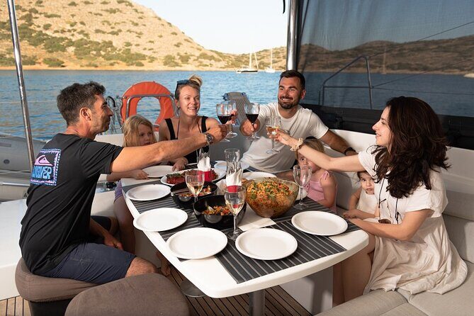 Ag.Nikolaos: Catamaran Trip with Sushi, Drinks, & Water Toys - The morning start: espresso, protein cocktail, and quick check-in