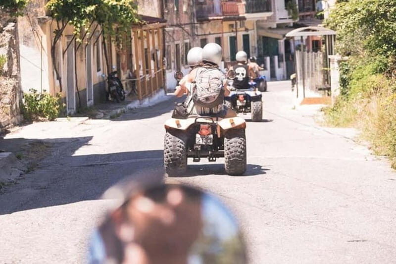Agios Gordios: Corfu ATV Quad Tour with Lunch at Pink Palace - Entering Corfu’s west coast from Agios Gordios