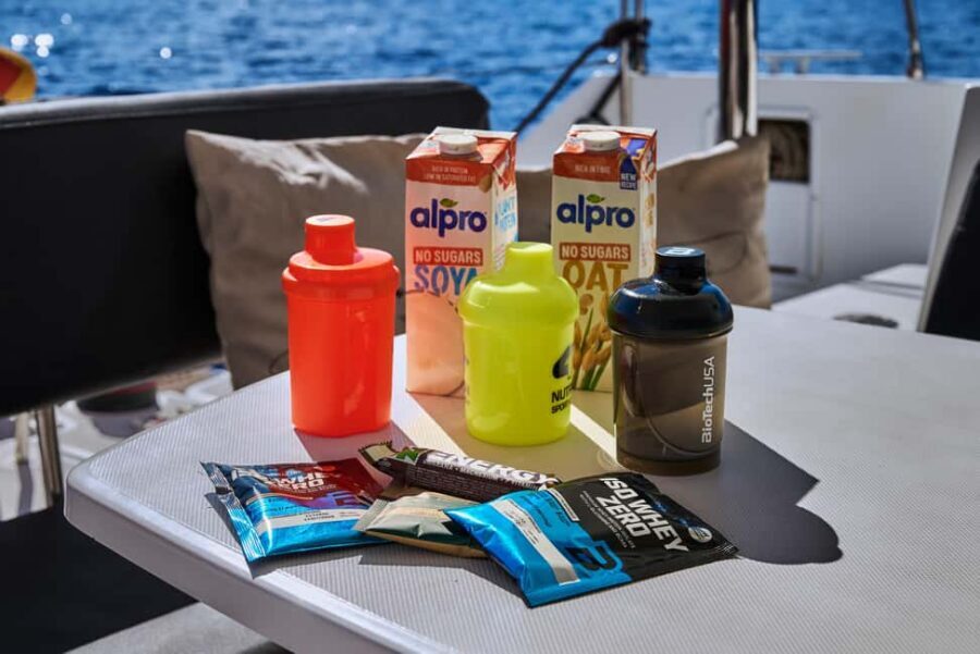 Agios Nikolaos All-inclusive Catamaran Cruise & Water Toys - The Cave of Barbarossa stop: a quick break with sea-side views
