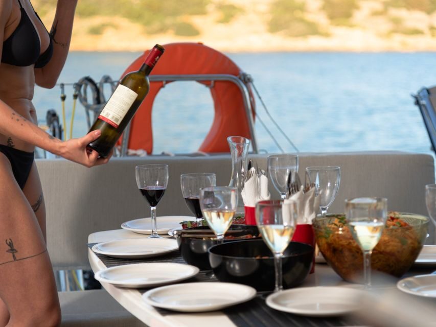 Agios Nikolaos All-inclusive Catamaran Cruise & Water Toys - Spinalonga: photo time plus a cheese tasting moment