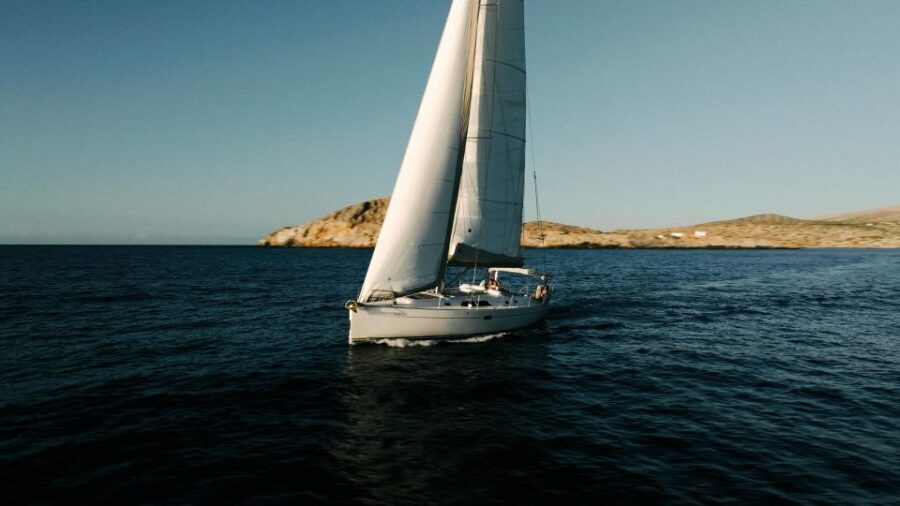 Agios Nikolaos: Mirabello Bay Sailing Cruise with Meal - Kolokitha Bay: swim, snorkel, SUP, and eat onboard