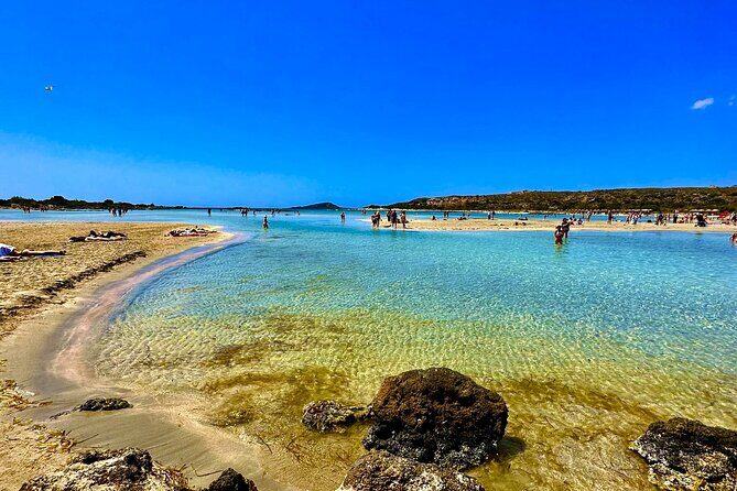 All Day Private Family Tour to Elafonisi Beach & Agia Sofia - Elafonisi Beach: pink sand, clear water, and the “shade problem”
