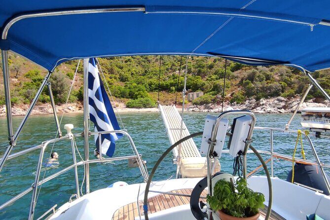 All Inclusive Daily Sailing with BBQ on Board - Lalaria Beach: 30 minutes of white cliffs and turquoise water