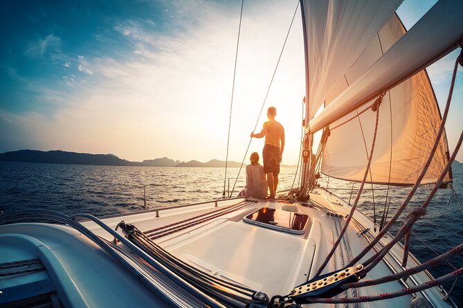 All inclusive Sunset Cruise Delos & Rhenia - free transpotation - Leaving Tourlos Marina for the Aegean