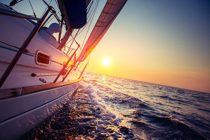 All inclusive Sunset Cruise Delos & Rhenia - free transpotation - Greek food served aboard the yacht