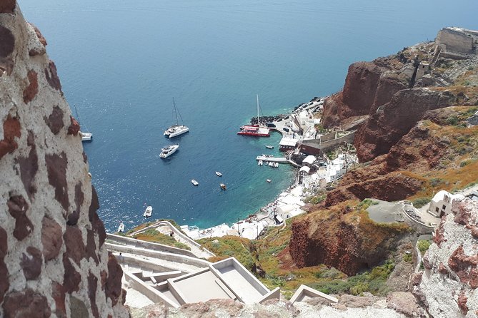 Amazing sightseeing in Santorini 2022 - Perivolos and the long black-sand shore