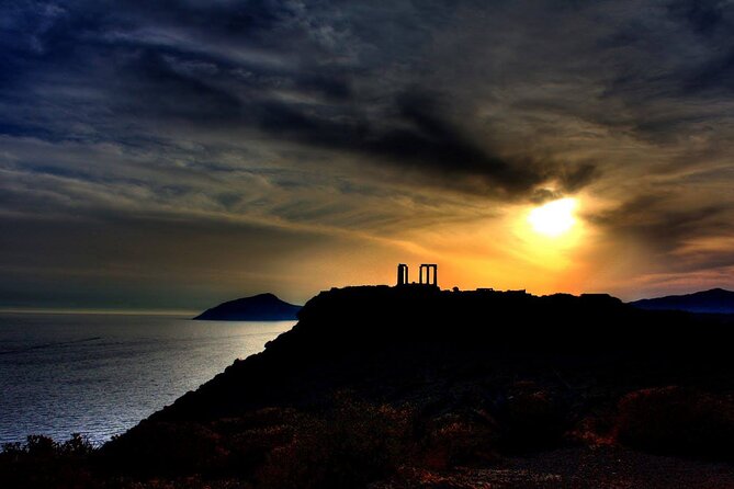Amazing Sunset at Poseidon's Temple, Cape Sounio - The coastal road from Athens to Sounion