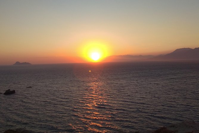 Amazing Sunset Jeep Safari Route with Dinner - Plaka and the view toward Spinalonga