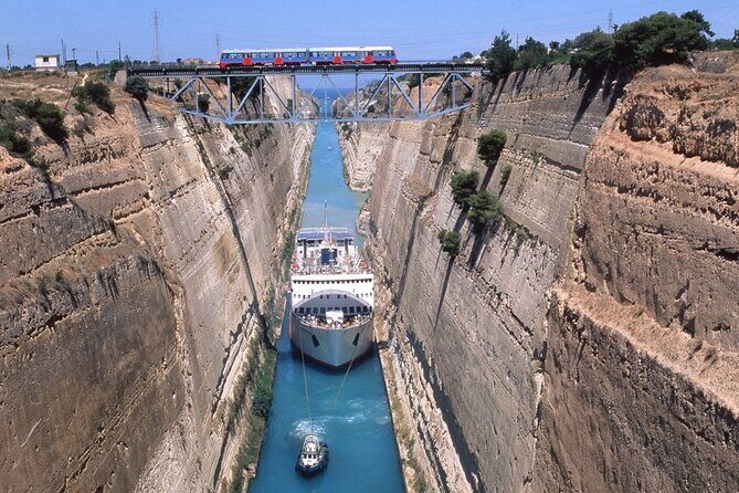An exciting exploration of Peloponnese at ancient Corinth, Mycenae and Nafplio - Corinth Canal: a 2000-year dream in 6.4 kilometers