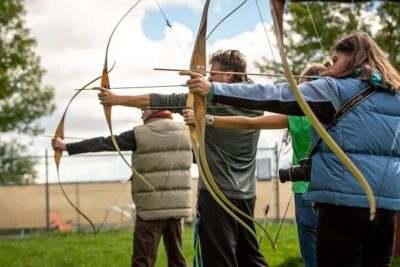 Archery on Paros Private Experience - The sea-view field sets the mood