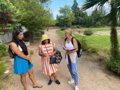 Aristotle's Philosophy Experiential Workshop, Lyceum, Athens - Starting beneath the trees in Rizari Park