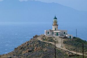 Armenistis Lighthouse Visit - The Fanari drive from Agios Stefanos: where the views start