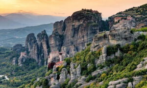 Athens: 2-Day Meteora Monasteries/Caves Tour and Hotel Stay - Day One Sunset Tour: Bandovas hermitages, caves, one monastery inside