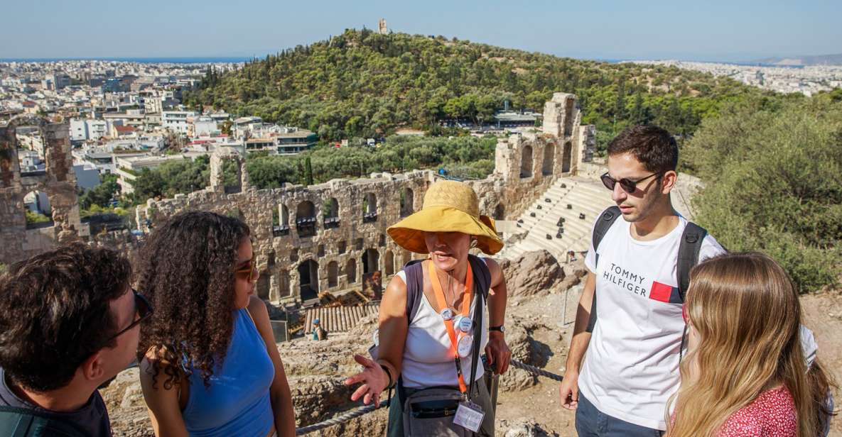 Athens: Acropolis Guided Tour and Old Town Food Tasting - The climb and the first Athens views