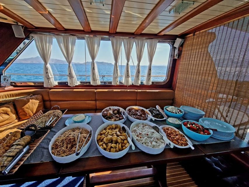Athens: Agistri, Metopi & Aegina Cruise with Meals & Drinks - Moni or Metopi swim stop: turquoise water and included snorkeling gear