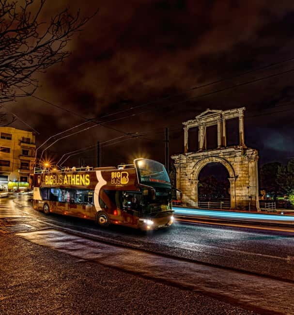 Athens: Big Bus Live-Guided Night Tour by Open-Top Bus - Big Bus Night Tour Snapshot: what you’re signing up for