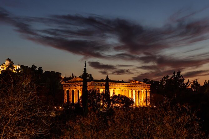 Athens by night - Hermes pedestrian street and Athens Cathedral