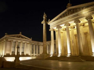 Athens by Night: Social Walking Tour to Meet, Connect, & Explore - Academy of Athens to the National Library: Plato, Socrates, and Night Facades