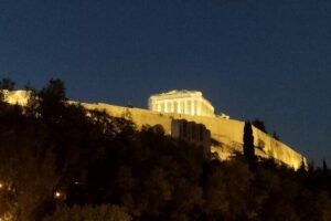 Athens by Night Tour - Entering the Acropolis at night: Odeon, Propylaea, Parthenon area