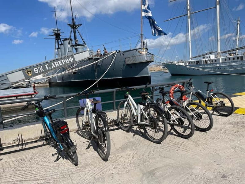 Athens: Electric Bike Seaside Tour with Guide - Flisvos Marina yachts and the Mikrolimano view pause