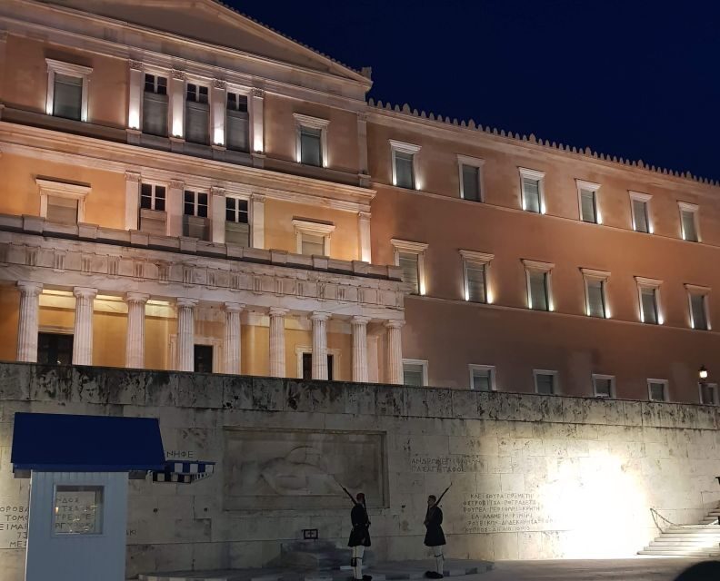 Athens: Evening Guided Walking Tour with Plaka & Dinner - Plaka After Dark: Alleyways, Acropolis Views, and Late-Evening Athens