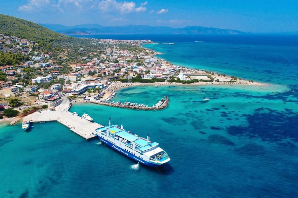 Athens: Ferry Boat Ticket to/from Agistri Island - Boarding a spacious Saronic Ferries ship