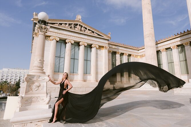 Athens Flying Dress Photo Shoot with a Professional Photographer - Meeting near Acropoli Metro